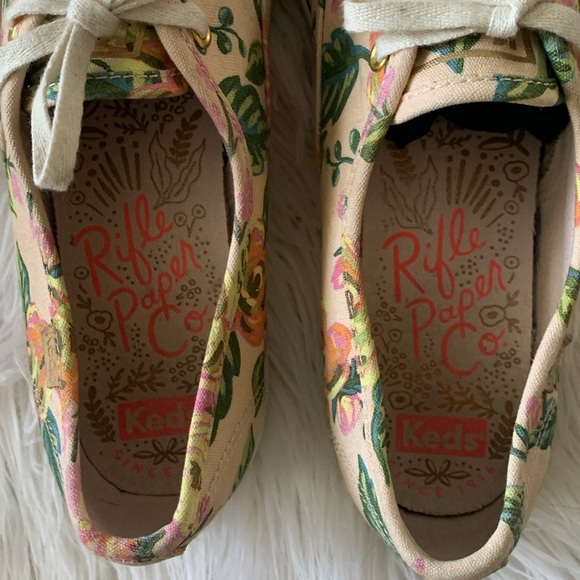 Rifle Paper Co X Keds Champion in Jardin de Paris print. Size 8.5 EUC!! - Picture 12 of 14